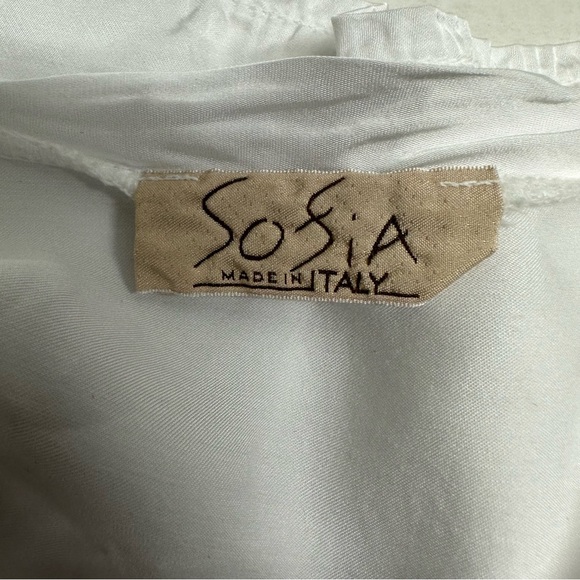 Sofía Made in Italy Elegant White Women's tunic Top size one size - Picture 5 of 8